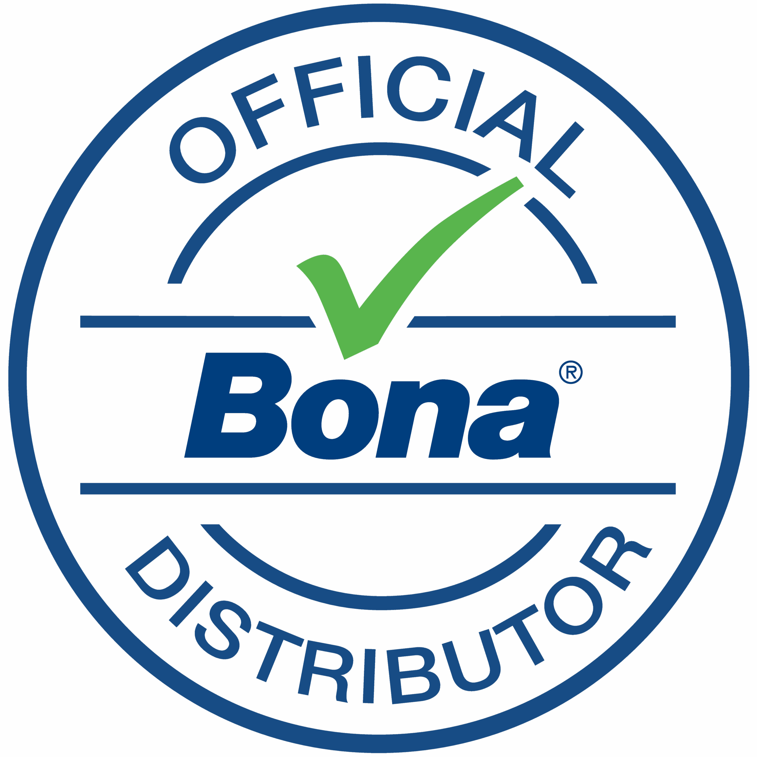 Znaczek oficjalnego dystrybutora produktów marki Bona